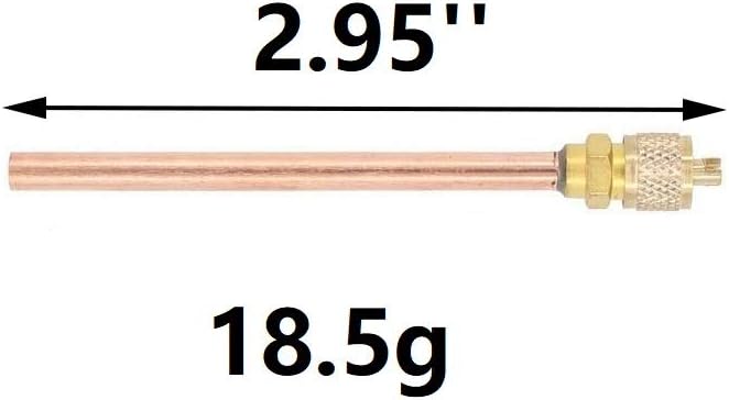 Service Access Valve 1/4 SAE Brass and Copper Y19096