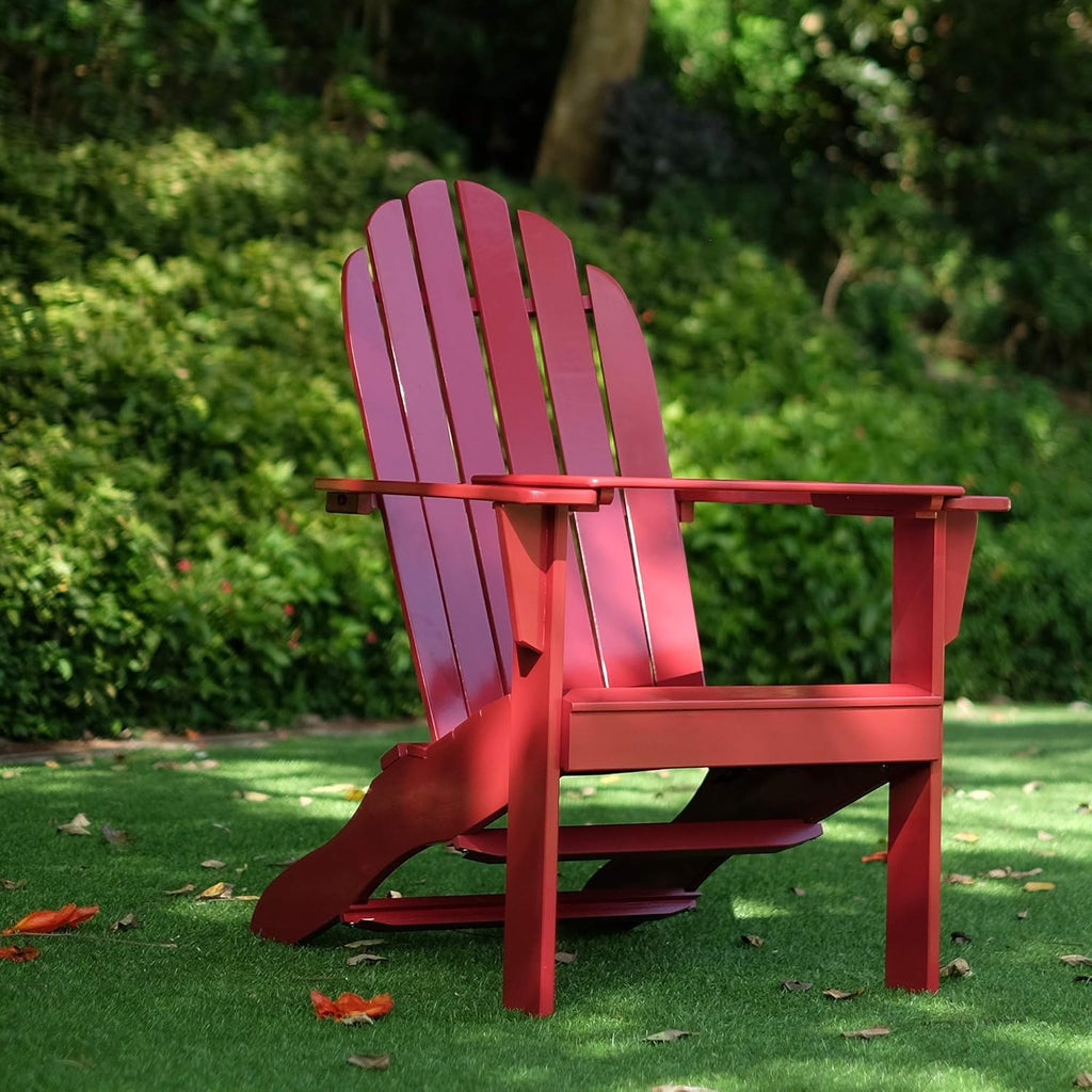 Yellow Adirondack Chair with Tray Table Z293509