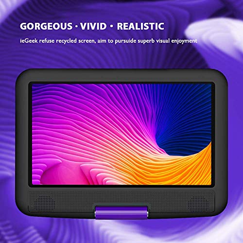 11.5" Portable DVD Player with Rechargeable Battery, Red H400