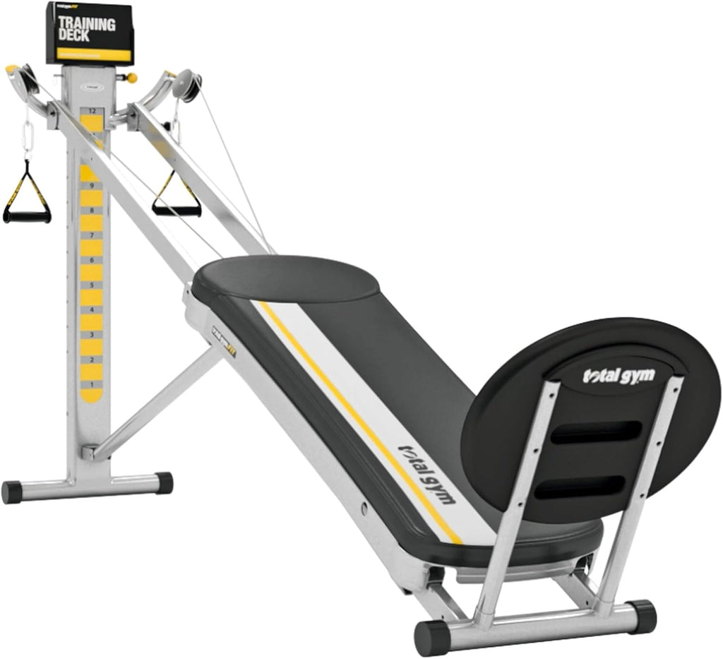 12 Resistance Levels Folding Home Gym Machine with AbCrunch Accessory and Squat Stand L363149