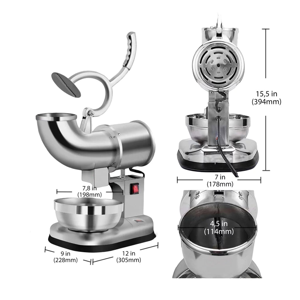 Stainless Steel Electric Ice Crusher 440 lbs/h 110V N726815