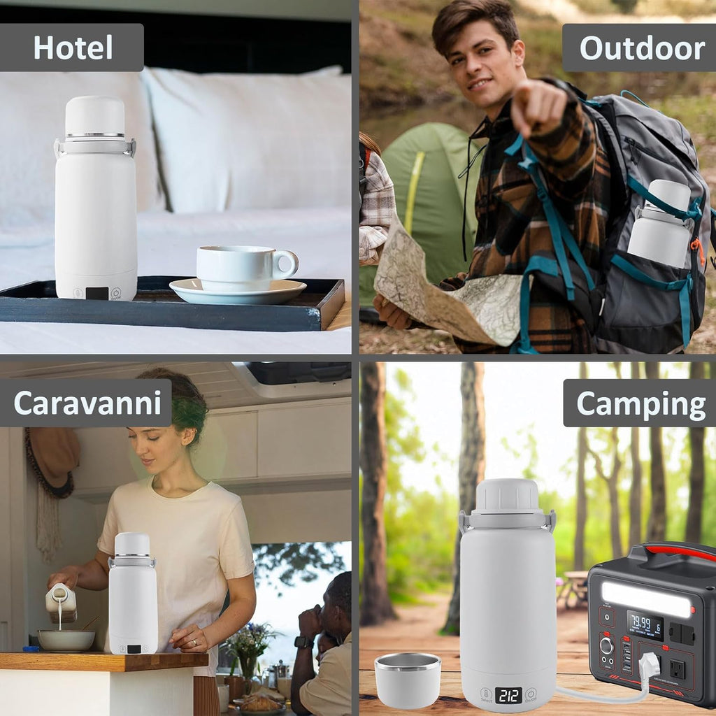 1L Electric Kettle with Temperature Control and LCD Display Z637