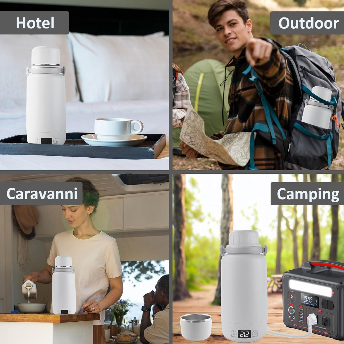 1L Electric Kettle with Temperature Control and LCD Display Z637