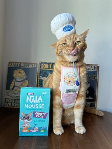 Natural Lickable Cat Squeeze Up Treat Variety Pack Mousse Wet Food Cat Puree Grain Free 24 Pack 12 oz. K73466