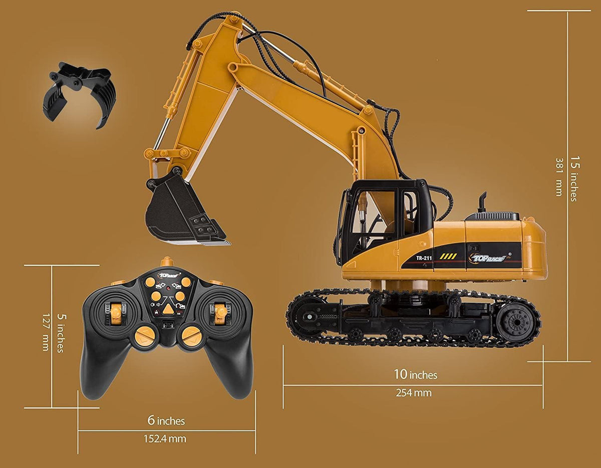 15 Channel Remote Control Excavator Construction Tractor B375330