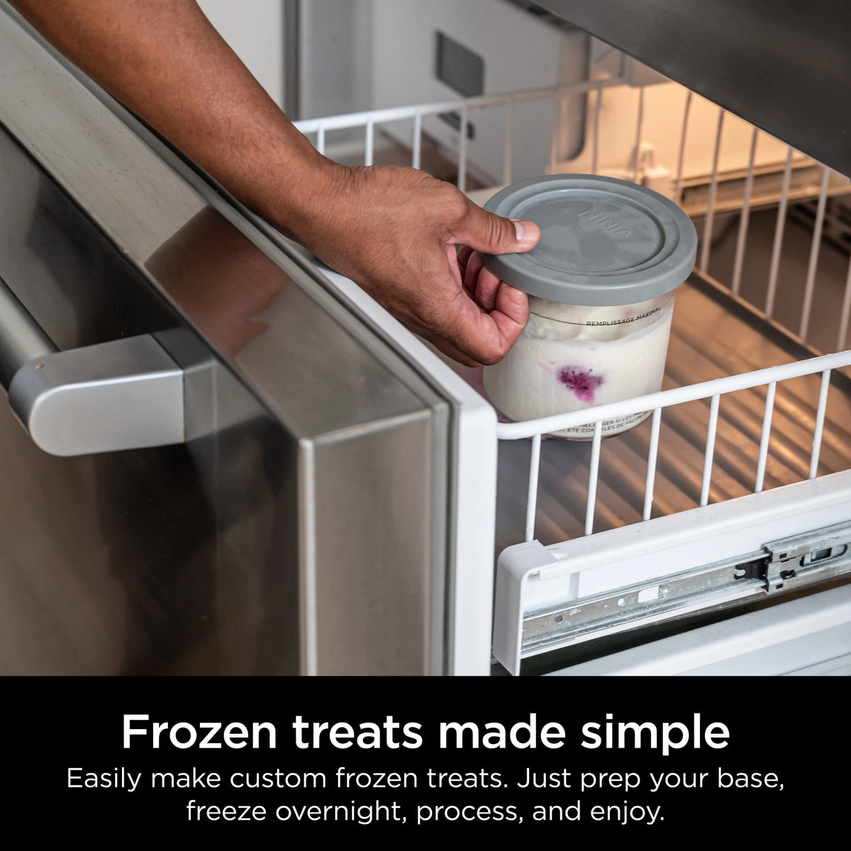 Ice Cream Maker with 5 One-Touch Programs, 16oz. Pints with Storage Lids E4764