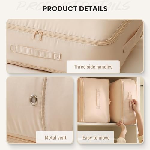Gray Large Self Compression Storage Bag X341