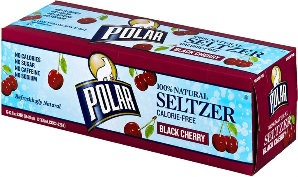 Black Cherry Seltzer Water, 12 Fl Oz, 24 Count L890417