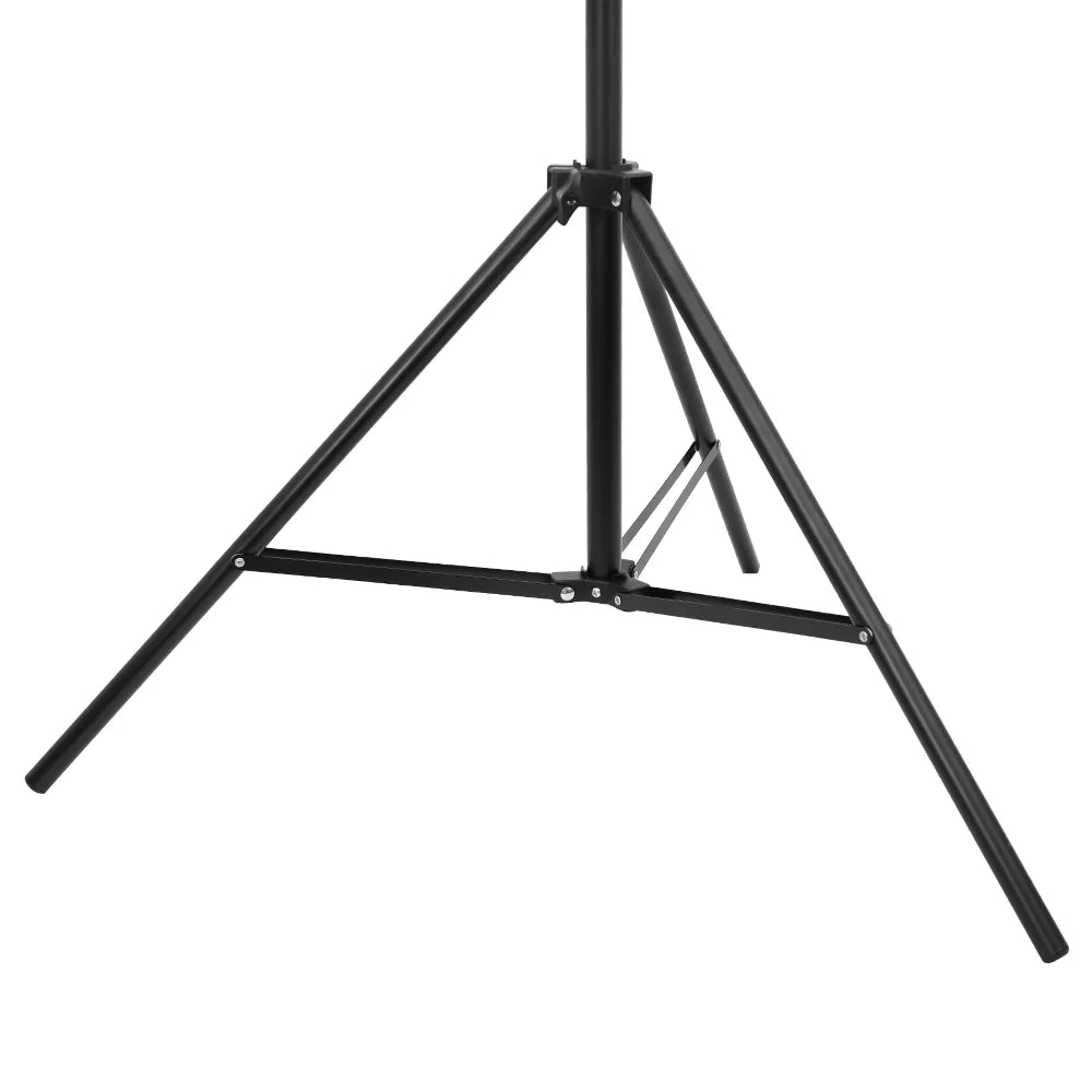 10ft Adjustable Background Support Stand Photography Video Studio Backdrop Kit with 4 Backdrop Clamps and 2 Sandbags Black B8166