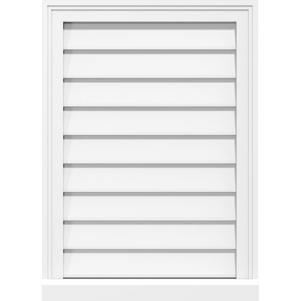 PVC Vertical Surface Mount Gable Vent X29482