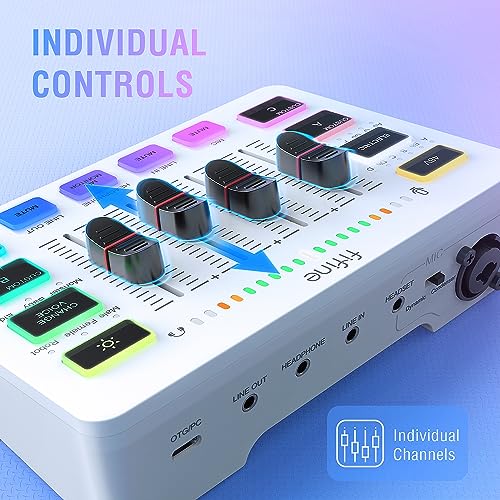 Gaming Audio Mixer with XLR Microphone Interface E776447