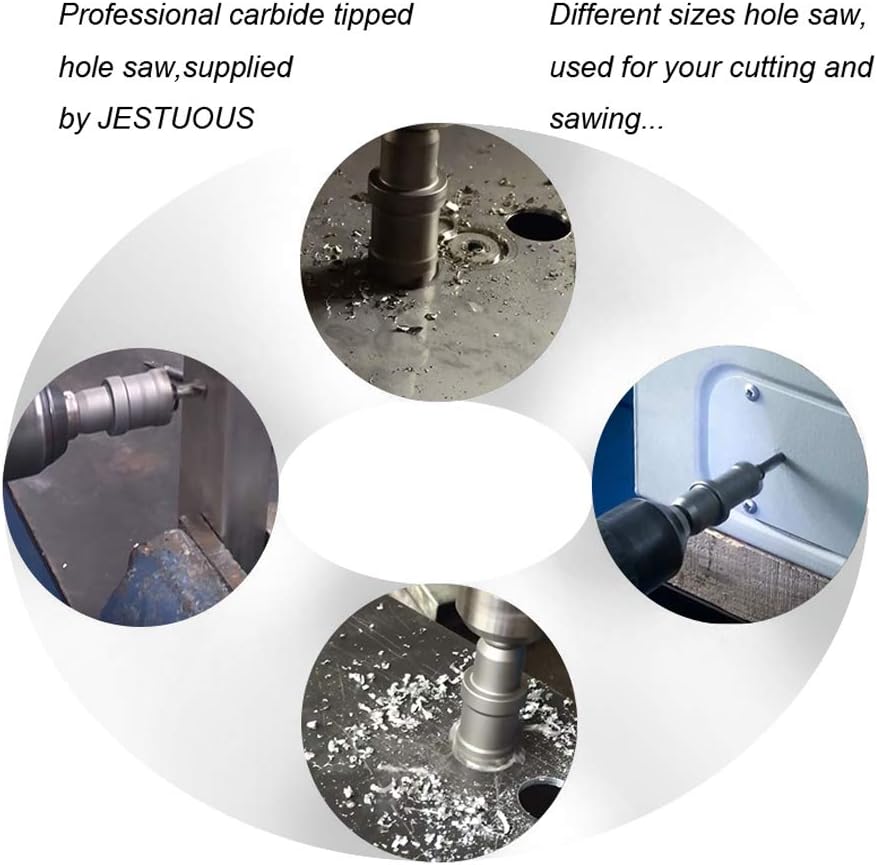 3 Pc Carbide Tipped Hole Saw Set E349