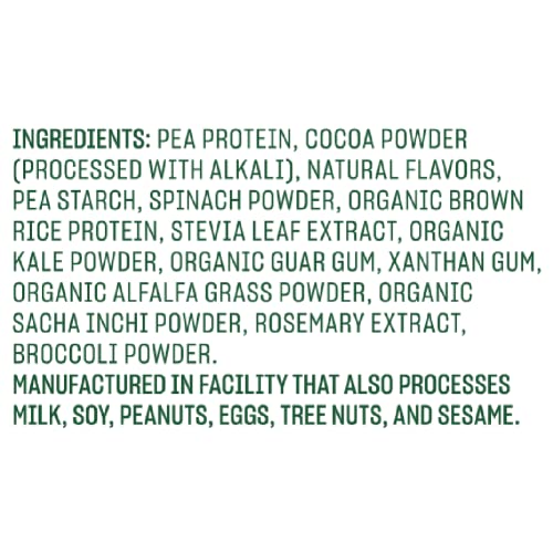 Chocolate Plant Based Pea Protein Powder, 1lbs S411846