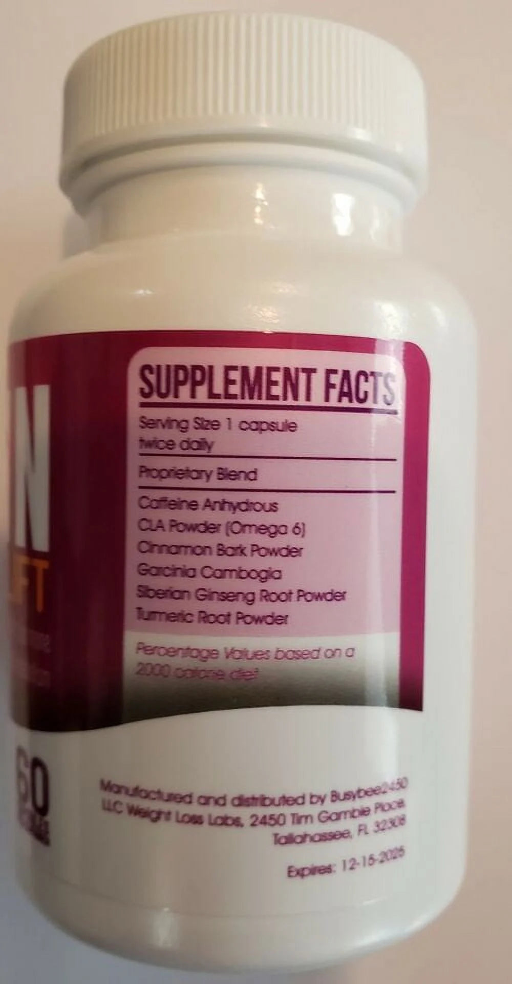 60 Capsule Appetite Suppressant Diet Pills V145