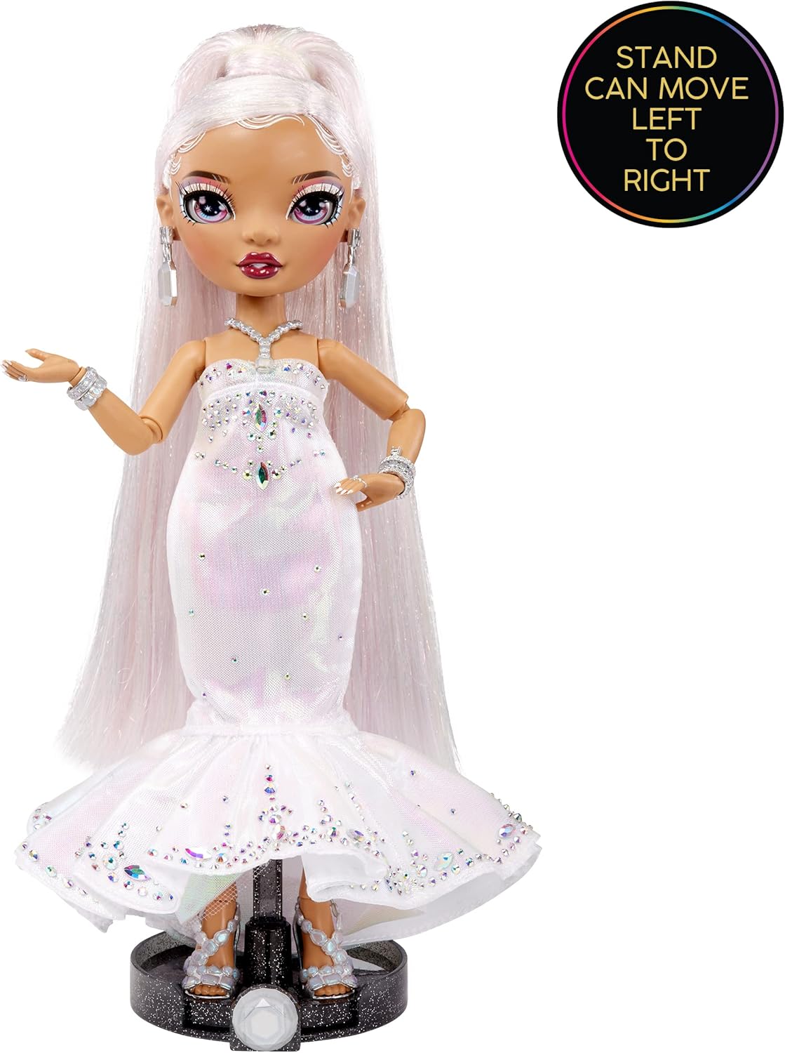 Rainbow High Doll with Multicolor Hair and Iridescent Gown J452923