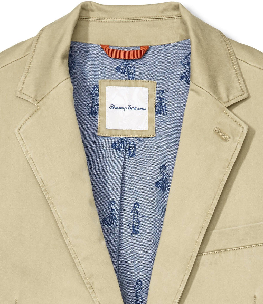 Mystic Blue Stretch Sateen Blazer Z1752