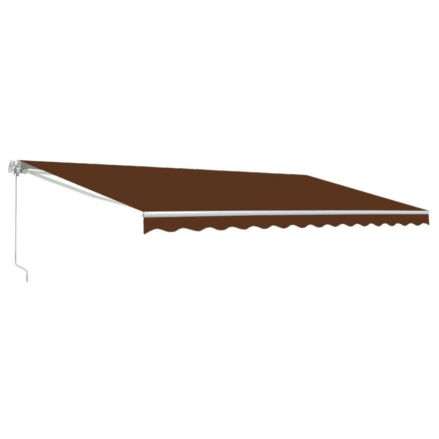 Brown Motorized Retractable Patio Awning A925