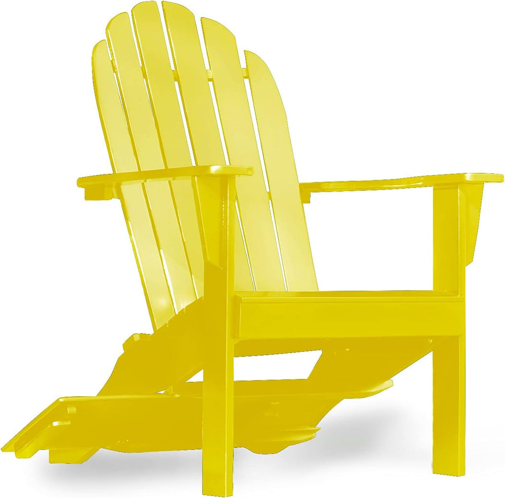 Yellow Adirondack Chair with Tray Table Z293509