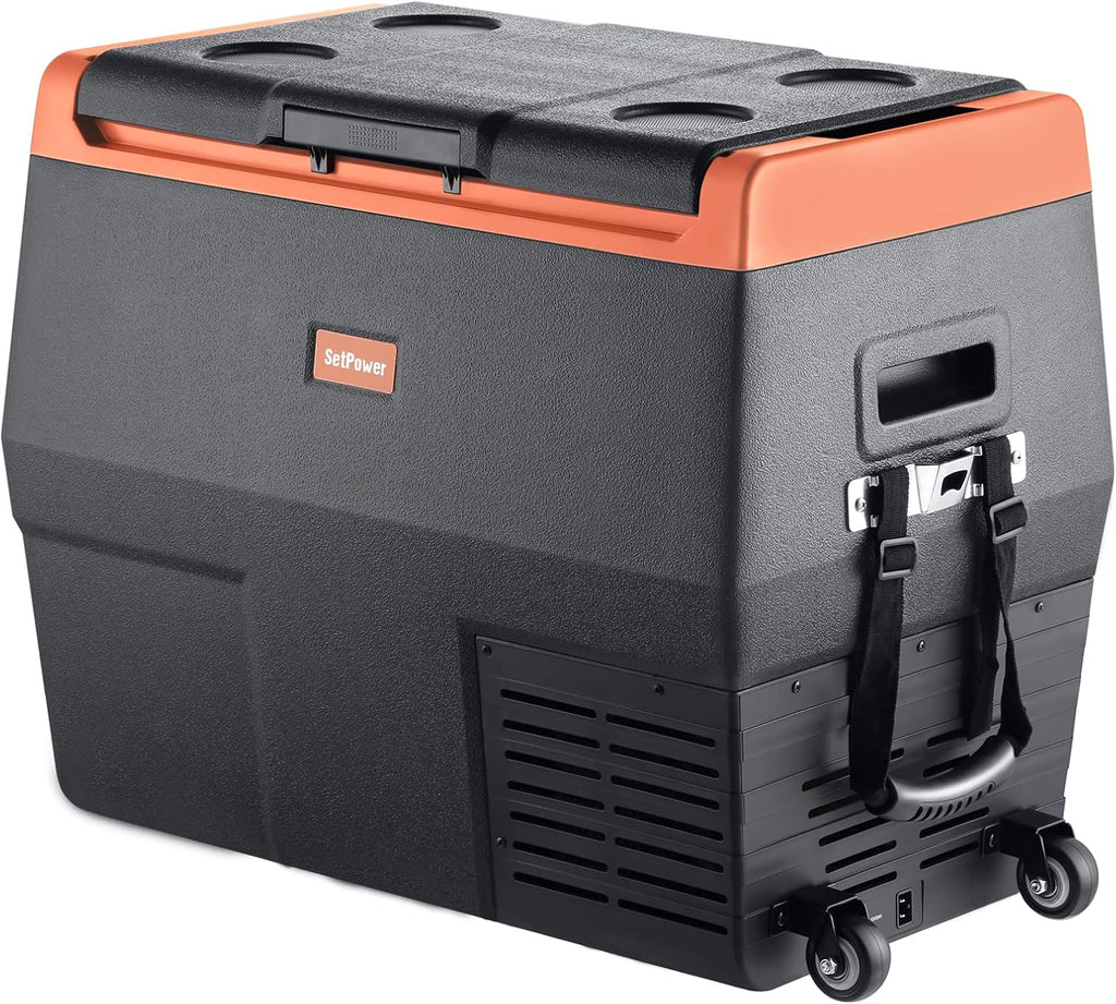 Portable Fridge Freezer with Wheels V293656
