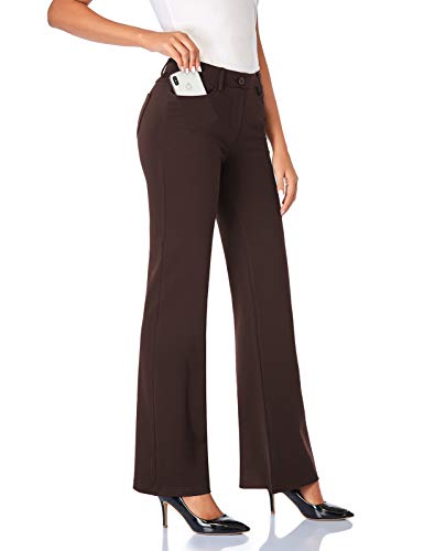 Stretchy Bootcut Dress Pants with Pockets L5407