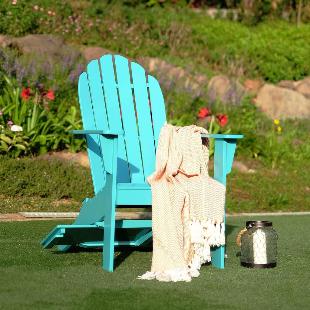 Yellow Adirondack Chair with Tray Table Z293509