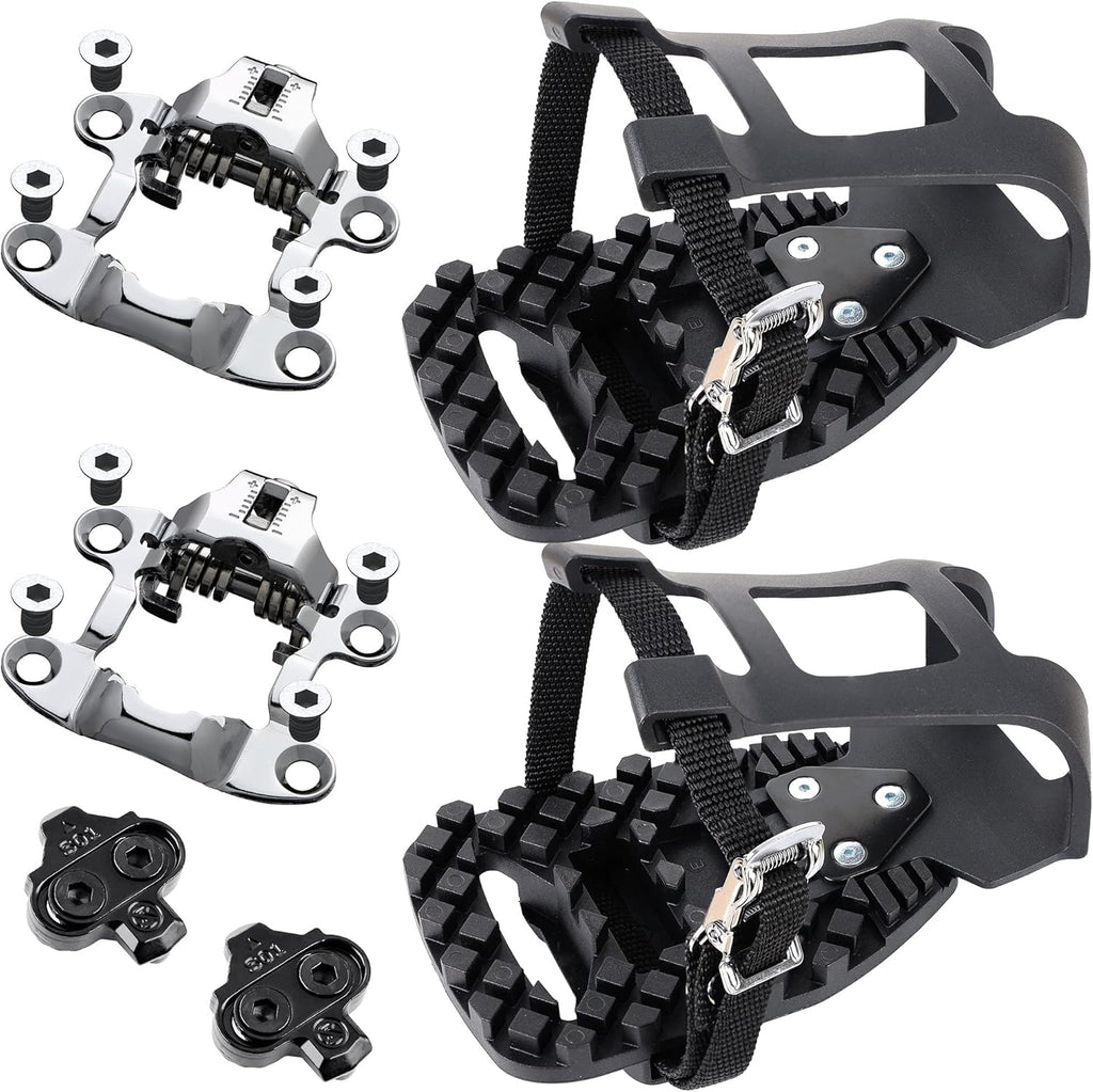 Pedal Adaptor and Converter Kit with Pedal Toe Clips Cage S281564