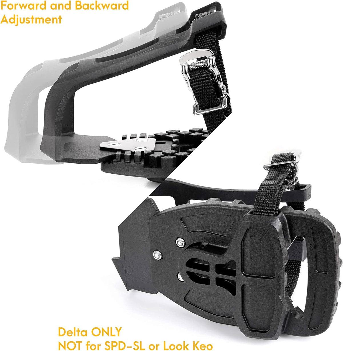 Pedal Adaptor and Converter Kit with Pedal Toe Clips Cage S281564