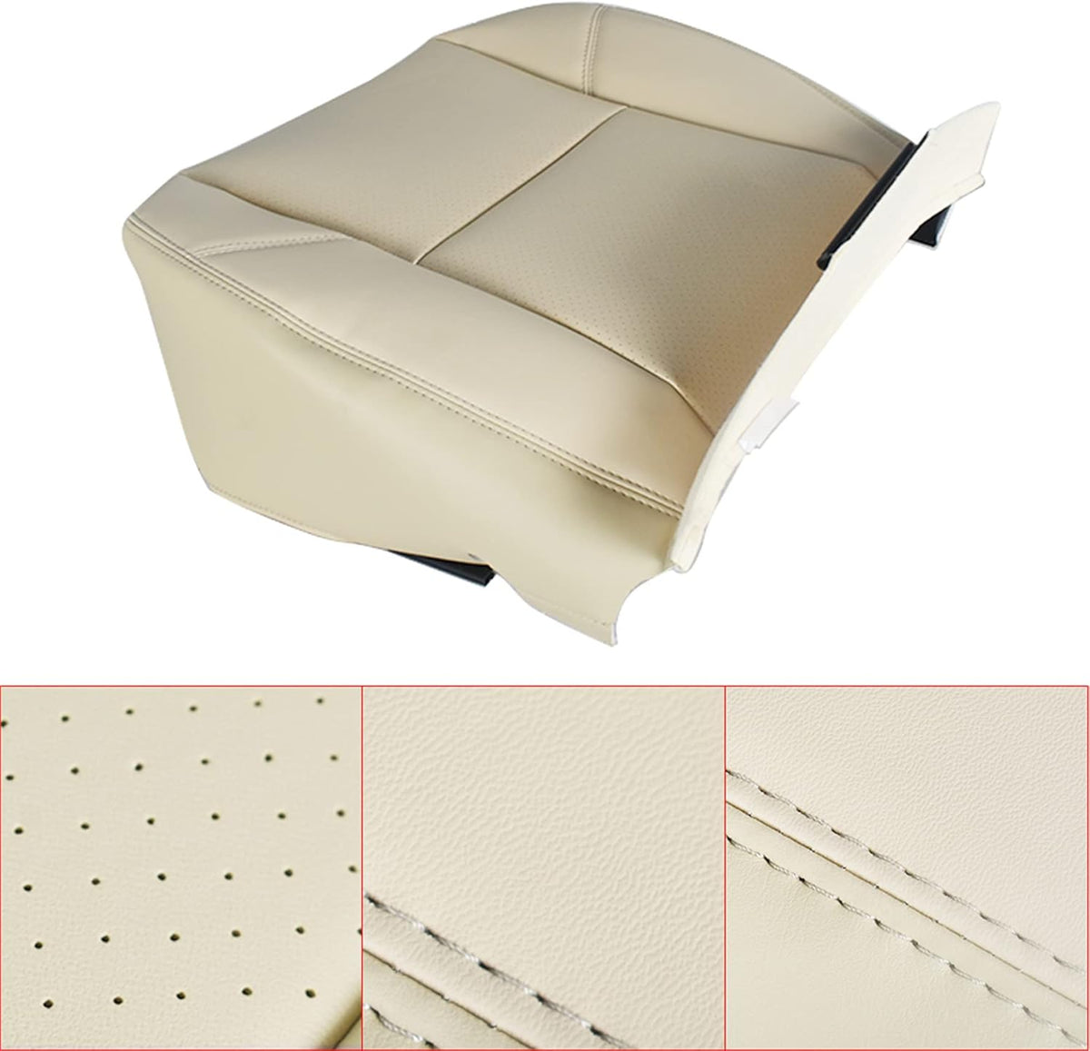 Leather Driver Side Bottom Seat Cover Tan O629236