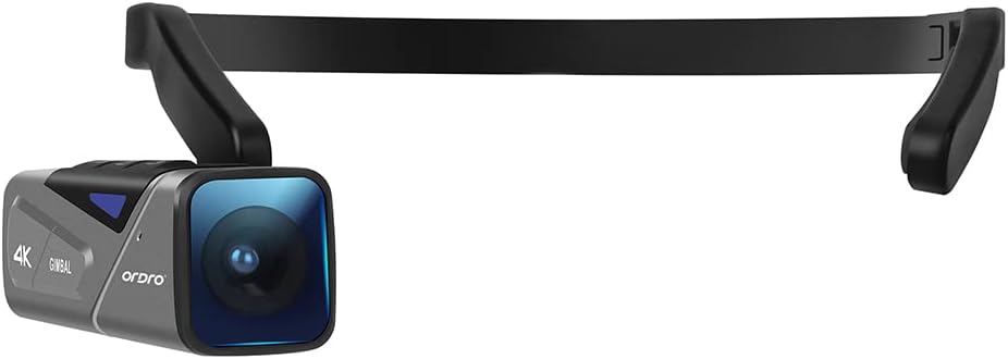 4K Camcorder 60FPS Hands-Free Head Mounted Camera V6477