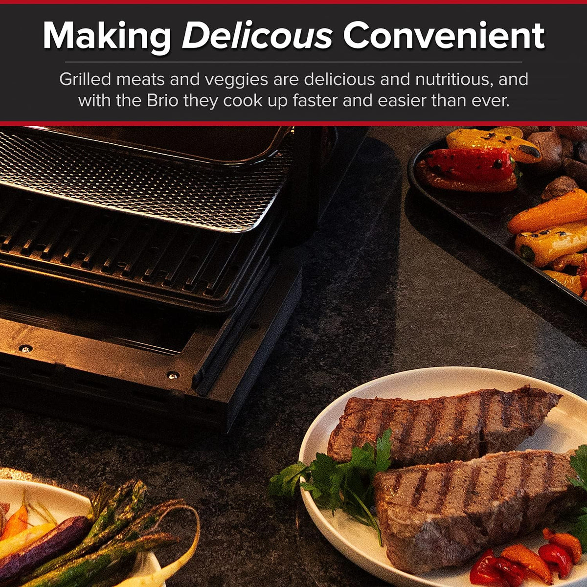 15.5-Quart Digital Air Fryer Oven with Rotisserie N6815