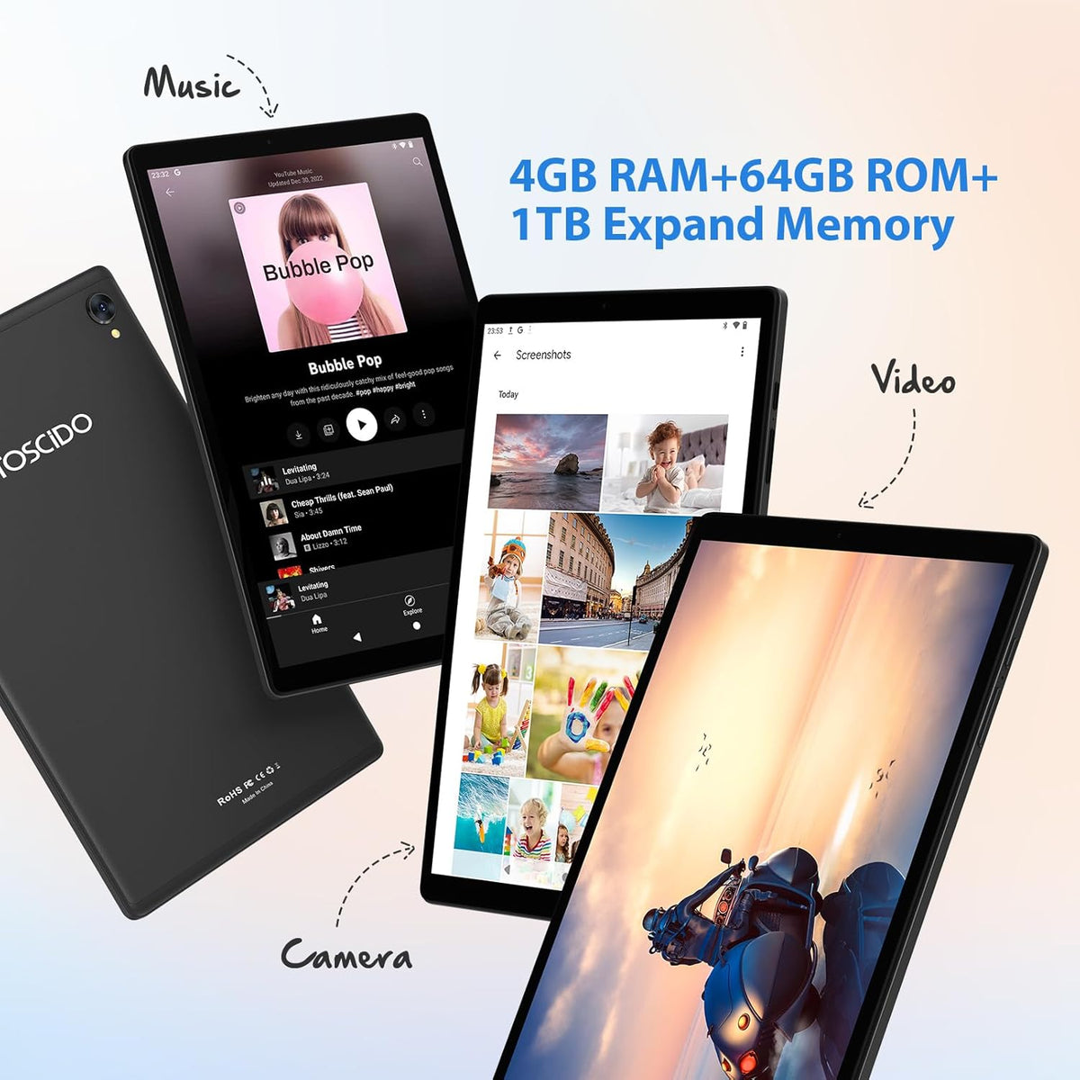Black 10.1 inch Android Tablet B92156