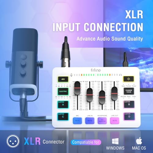 Gaming Audio Mixer with XLR Microphone Interface E776447