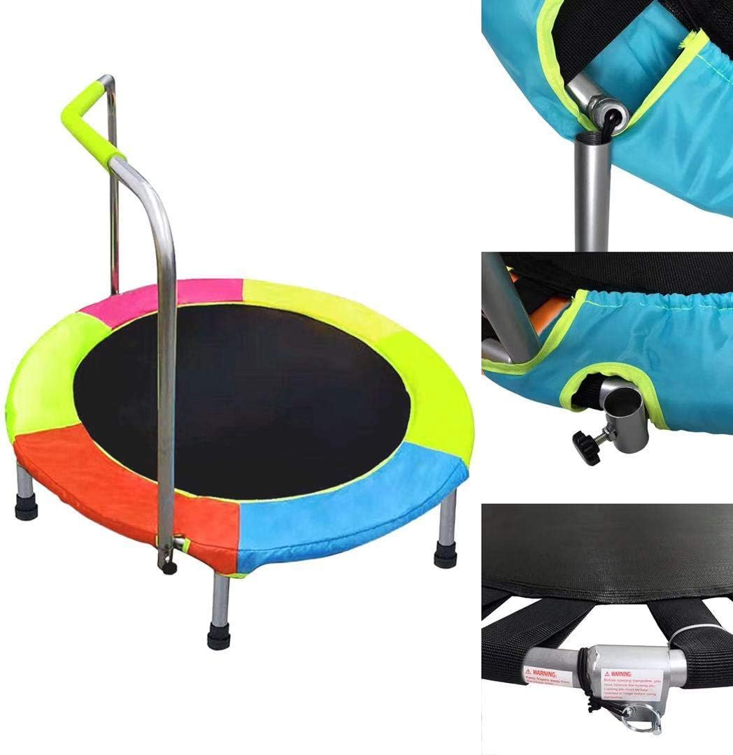 Folding Portable Kids Trampoline with Handle Y587783