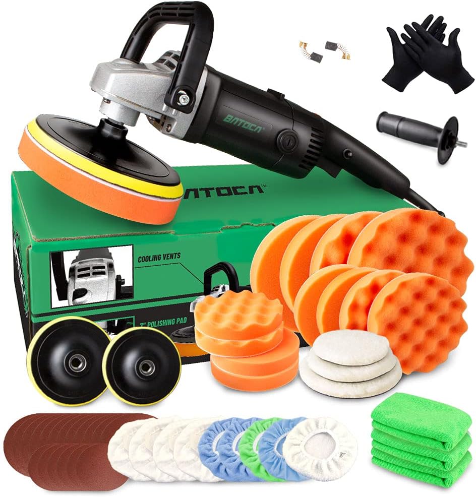 7 Inch 1200W Variable Speed Rotary Car Polisher R1901