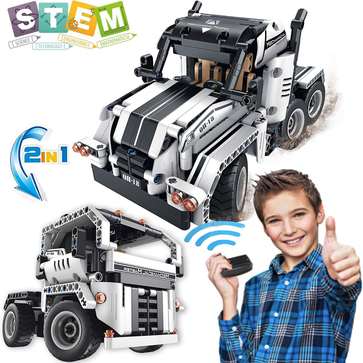 2 in 1 Remote Control Building Toys E24250