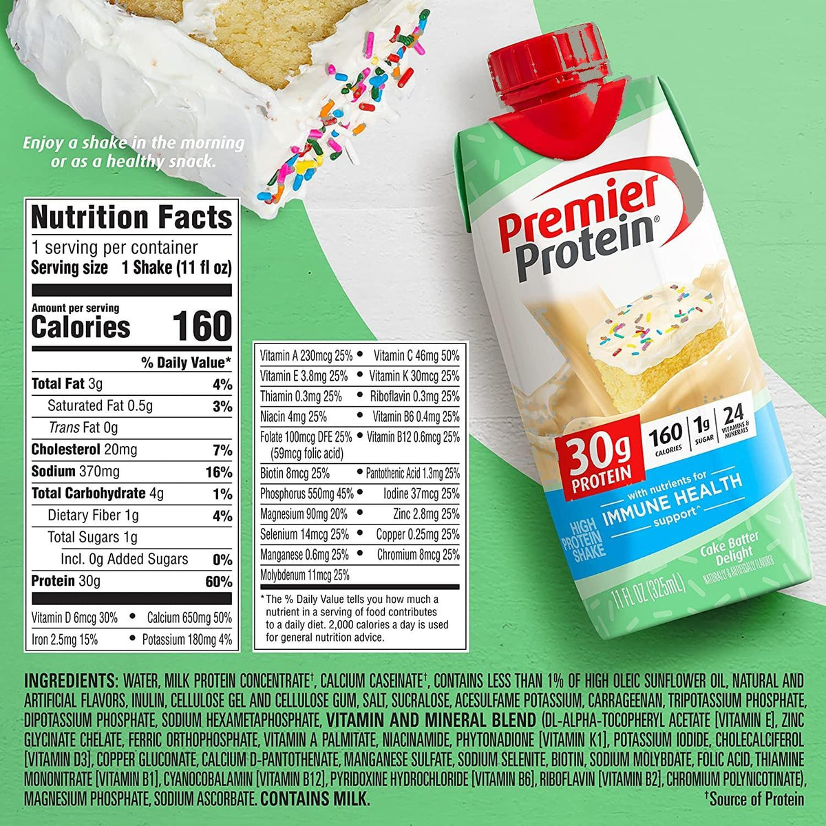 11 Fl. Oz Protein Shakes Variety Sampler Pack, 12 Pack W189