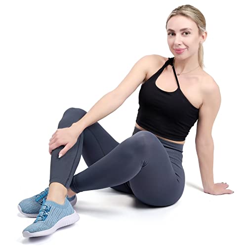 Women's Slip On Walking Shoes Lightweight Casual Running Sneakers P5362