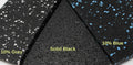 Solid Black 1/4in Heavy Duty Rubber Exercise Mats I55515