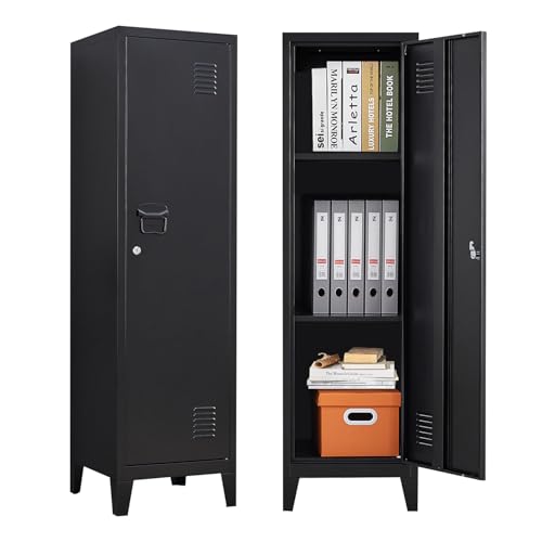 Metal Locker with Doors and Shelves B417