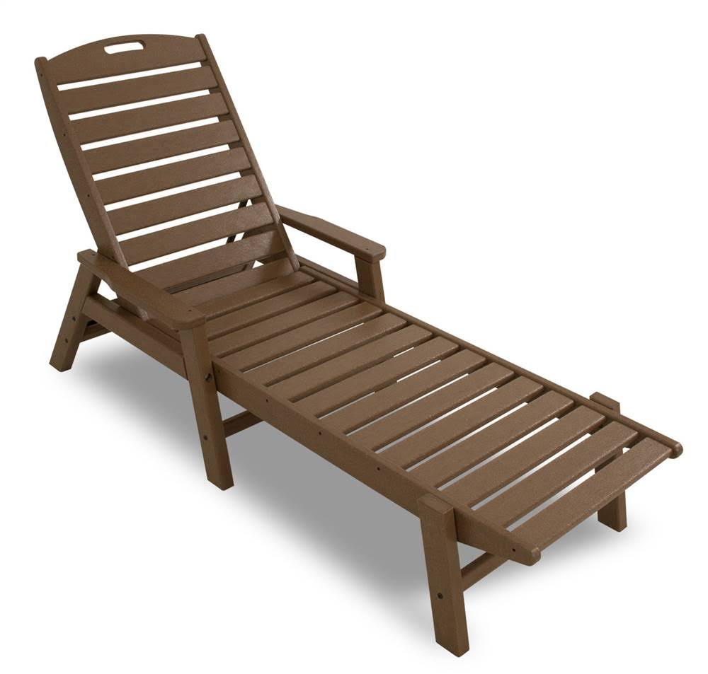 Teak Nautical Chaise with Arms B909