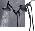 Bronze Double Height Shower Head with Handheld Spray, Stainless Steel Flexible Hose, Pack of 2 Z8622