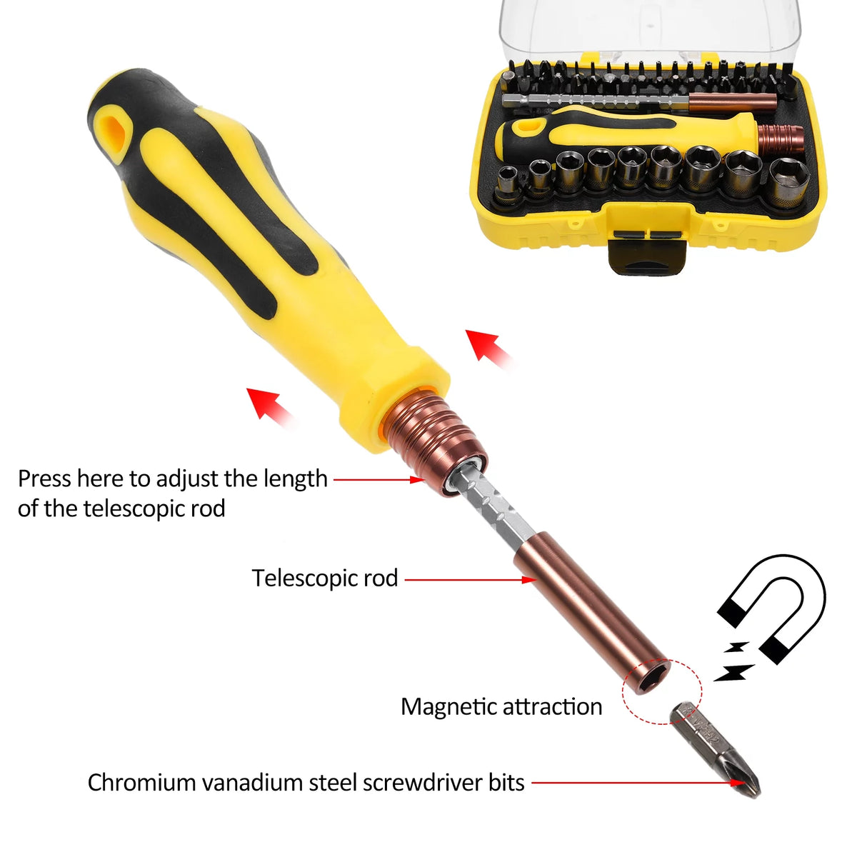Socket Wrench Screwdriver Set O644022