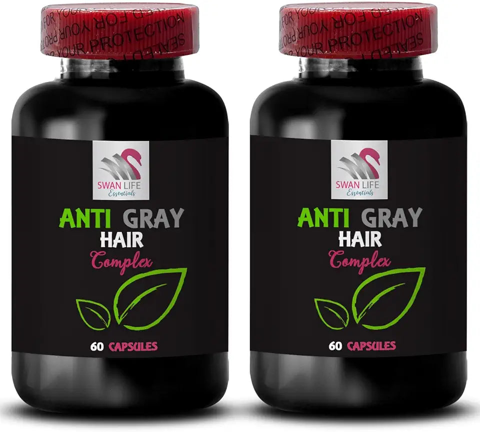 Anti Gray Hair Vitamins 3 Bottles 180 Caps A877957