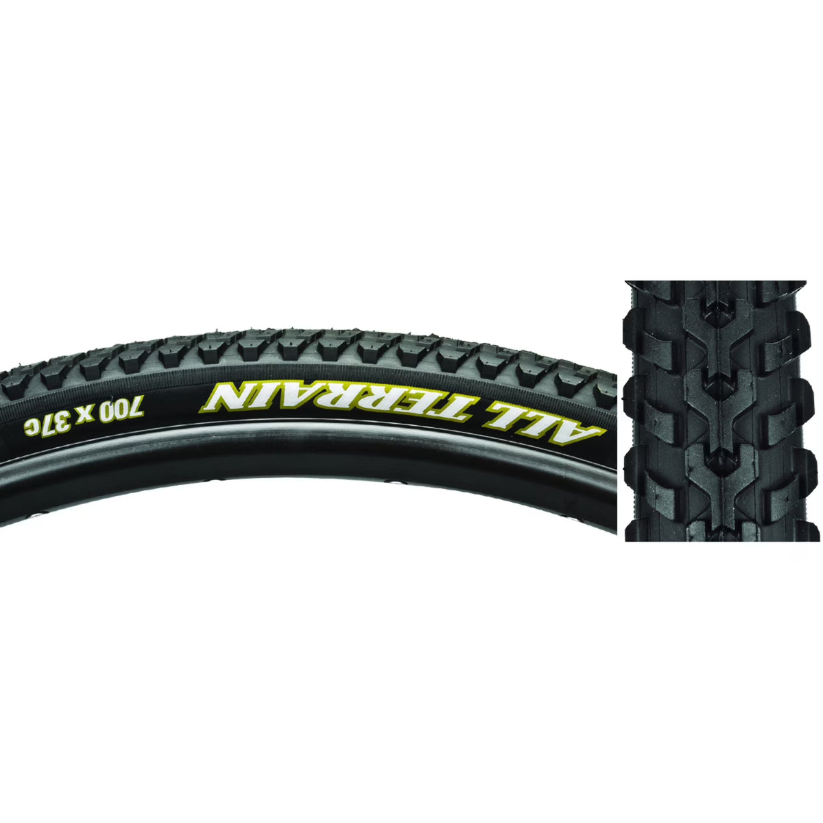 All Terrain Tire 700 x 37 Clincher Wire Steel Black A547