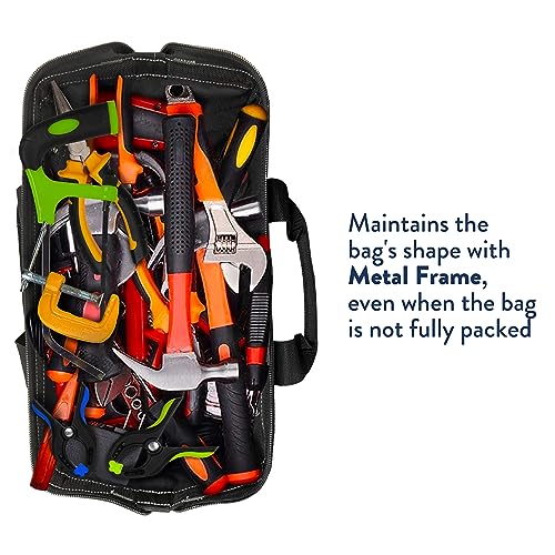 16 Inch Wide Mouth Tool Bag with 21 Pockets P849383
