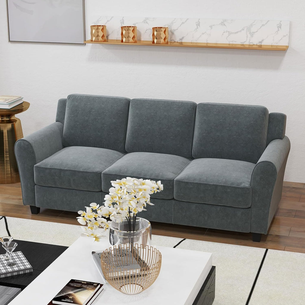 Grey 3 Seater Sofa Couch E788