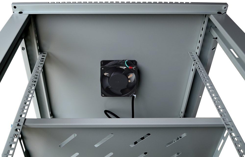 18U Wall Mount Gray IT Network Server Rack Cabinet Enclosure 24 Inch Depth M17394