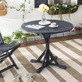 Dark Slate Gray Round Accent Table N28540
