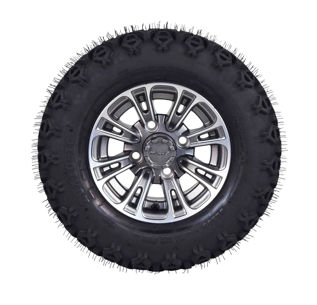 20x10-10 Golf Cart Turf Tire & Wheel Kit F7698