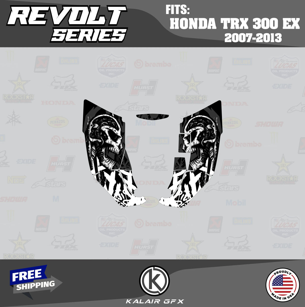 Graphics Kit for Honda TRX300EX F6616